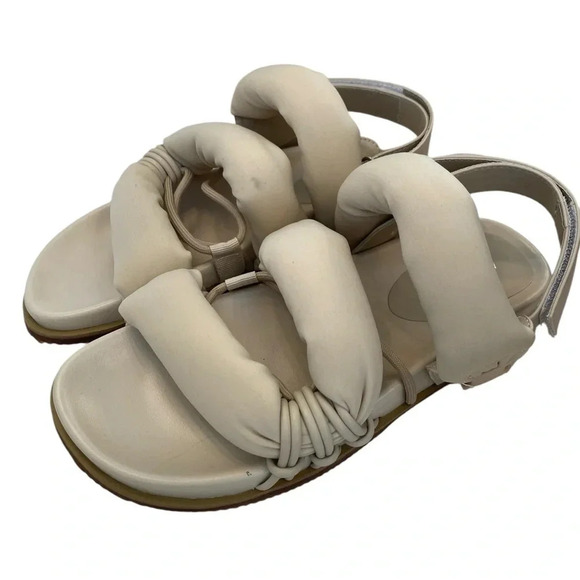 Azalea Wang Womens Captivating Bone Sandals Size 7 Open Toe - Picture 1 of 8
